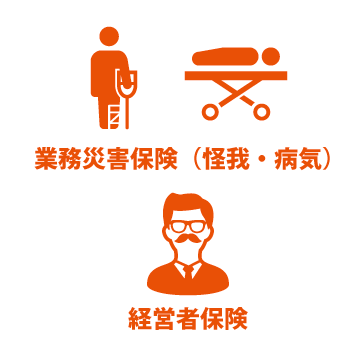 業務火災保険（怪我・病気）
経営者保険